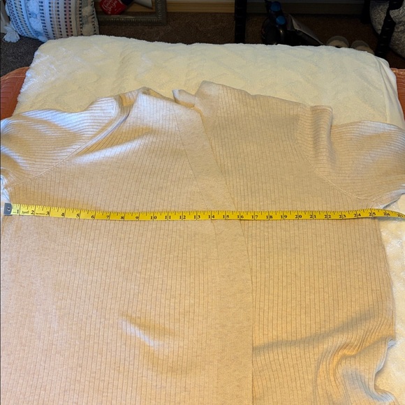 Terra & Sky Cream Ribbed Cardigan - Picture 8 of 8
